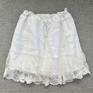 ZARA Girls Lace Skirt White size M/6